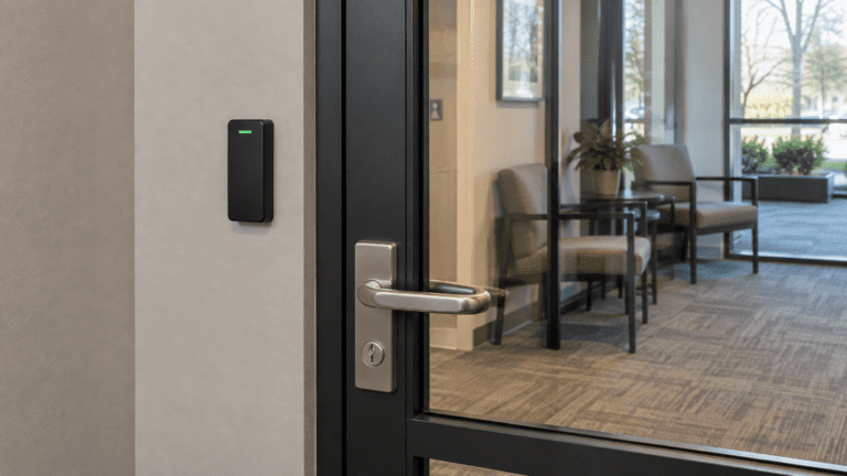 Commercial security panel and access control system installation