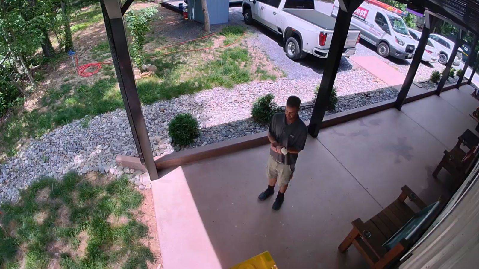 Live camera view of a new construction site